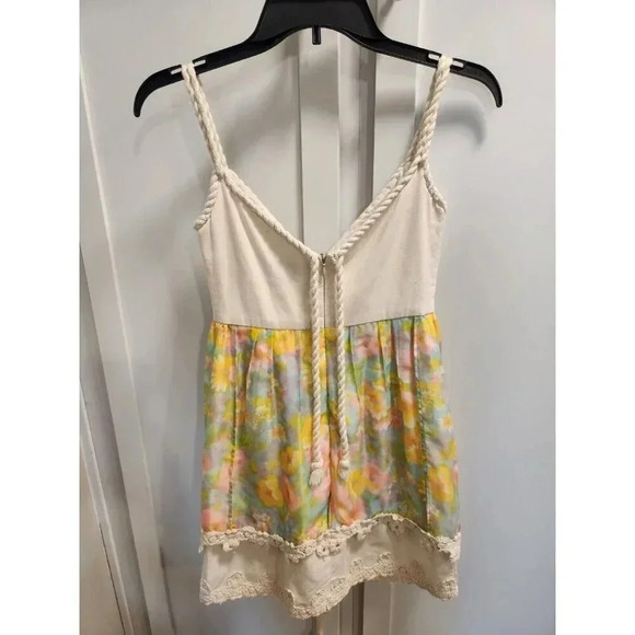 Tracy Feith Floral Crochet Rope Mini Sundress Sz XS - Picture 2 of 9